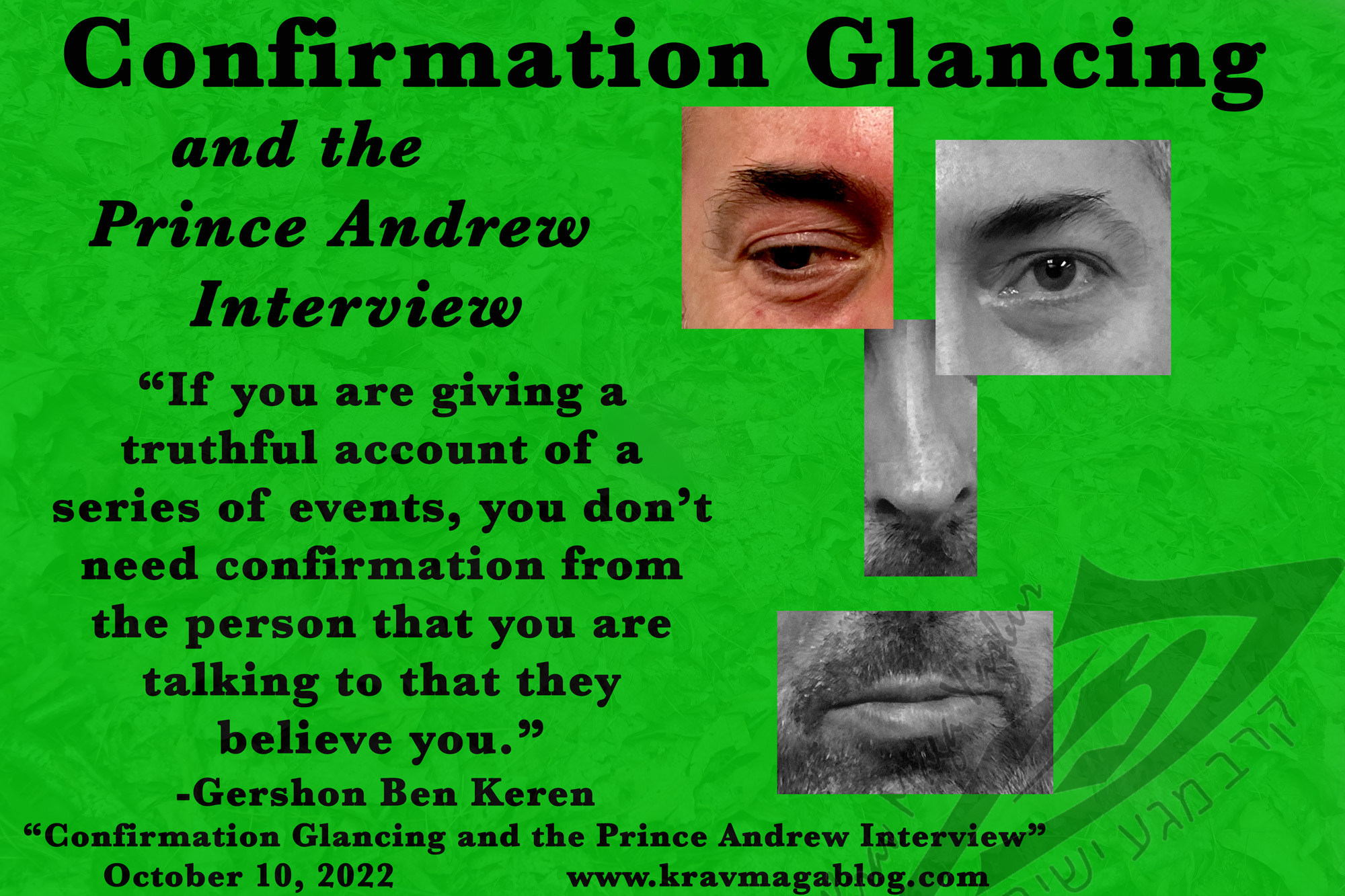 Confirmation Glancing & The Prince Andrew Interview