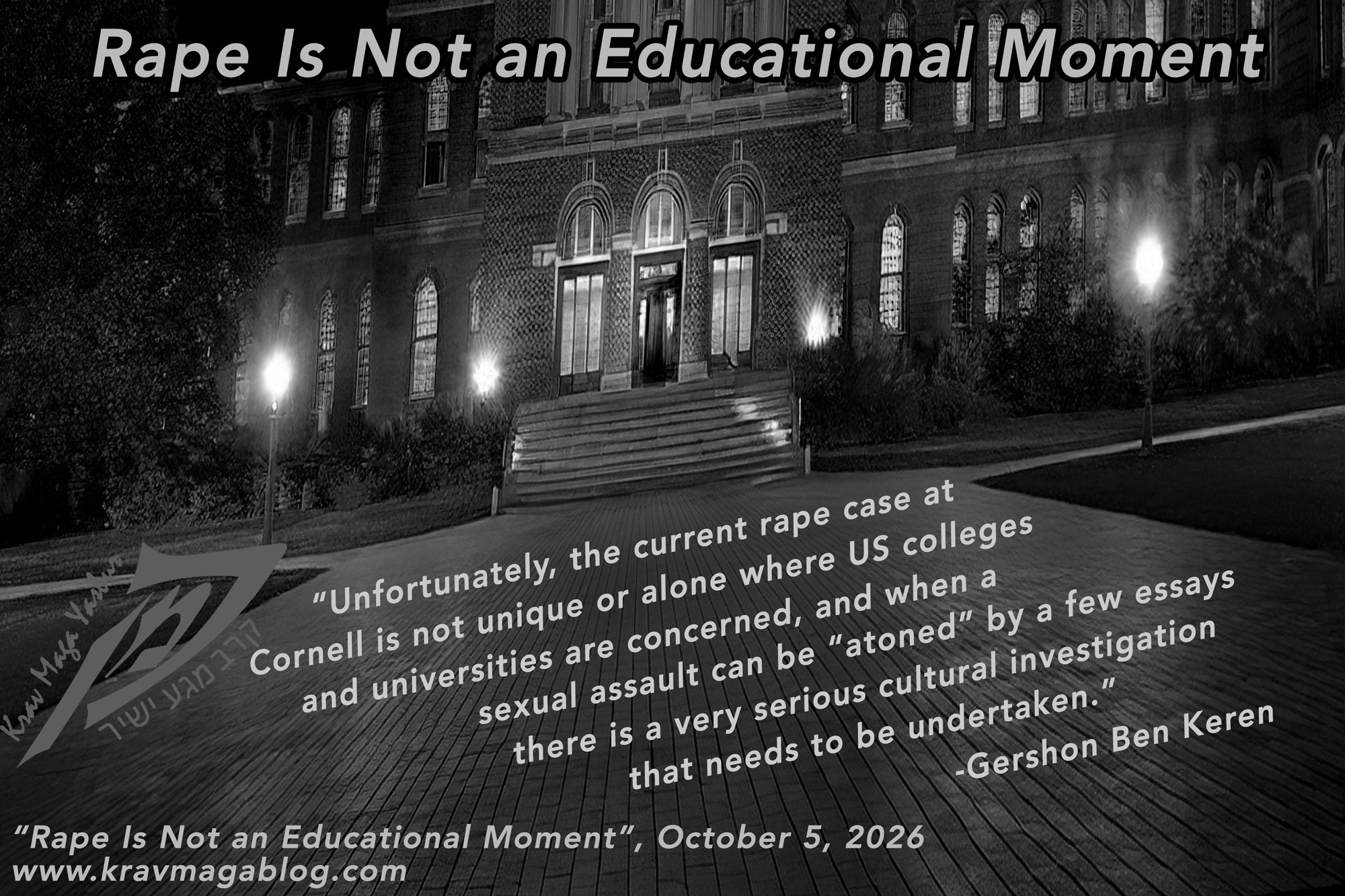 Rape Is Not an Educational Moment